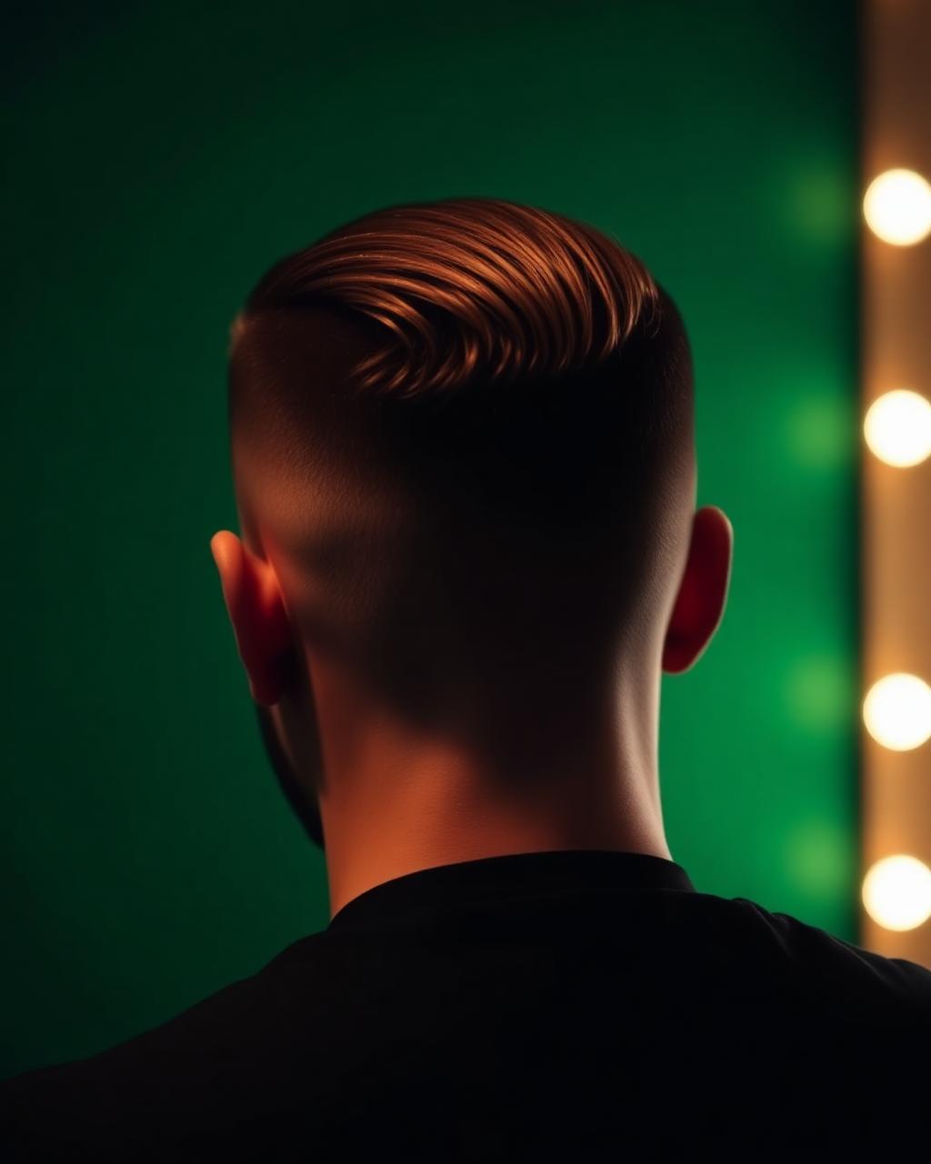 Sharp fade haircut